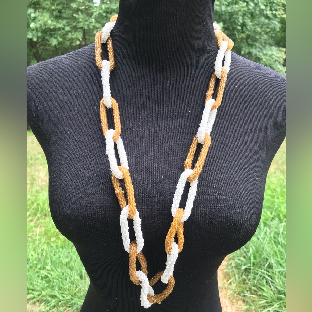 Homemade Beaded Chain Necklace
